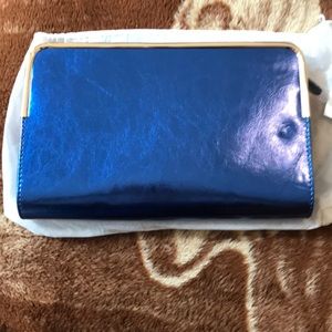 Electric blue clutch